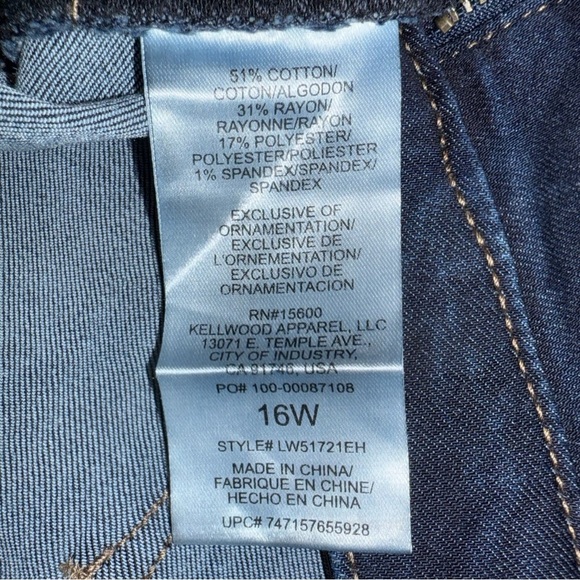 WIT & WISDOM AB-Solution Stretch Skinny Jeans - 16W Indigo - Picture 5 of 10